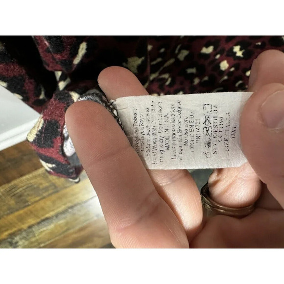 C Christian Los Angeles Cheetah Long Sleeve Button Up Back Shirt 3XL - Picture 7 of 7